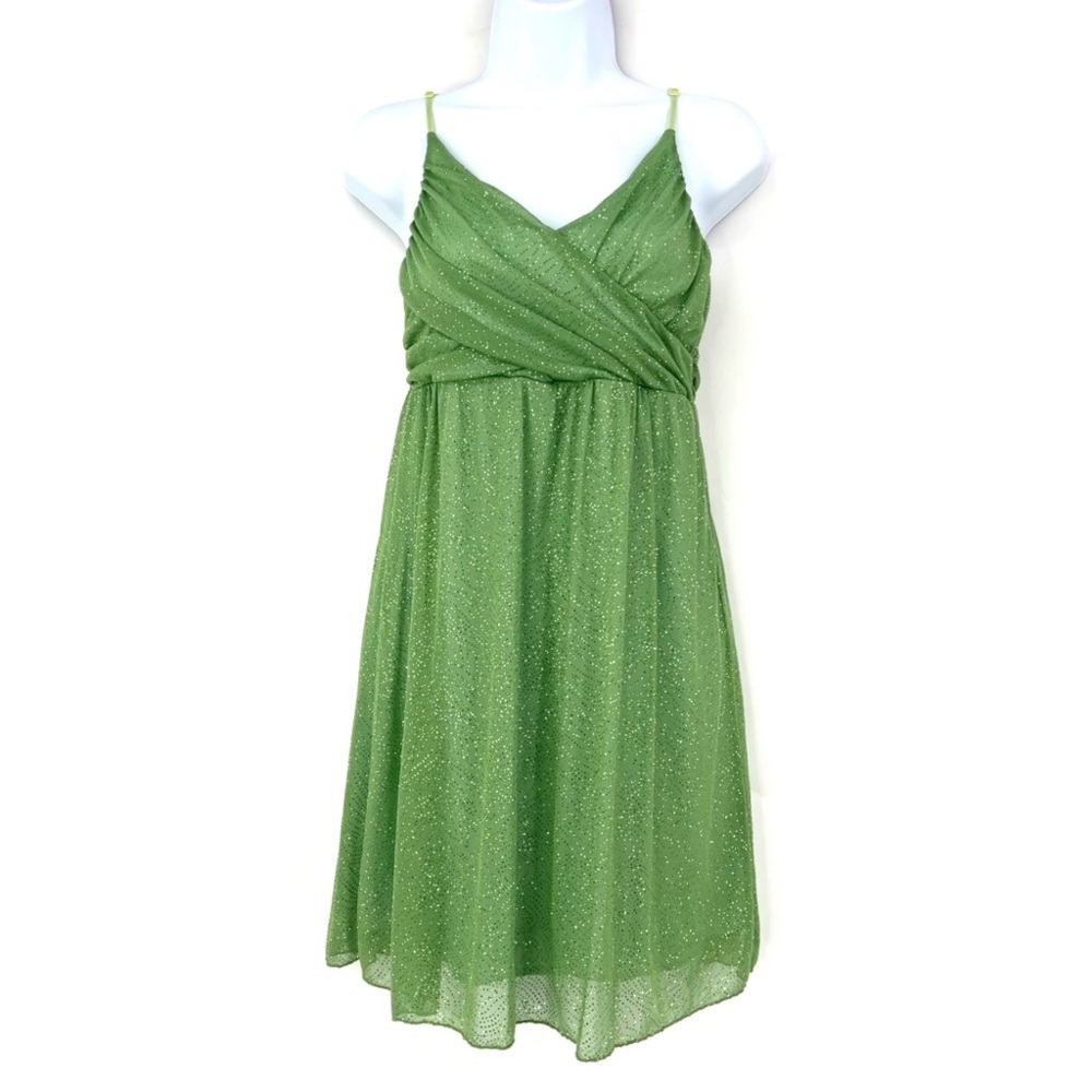 vintage Y2K mini dress green Self Esteem M